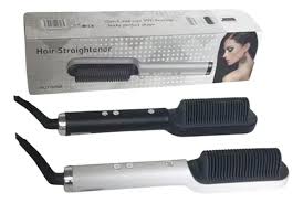 CEPILLO ALISADOR CALENTADOR VIRAL 2 EN 1  Nuevo Modelo – Disponible en Blanco y Negro