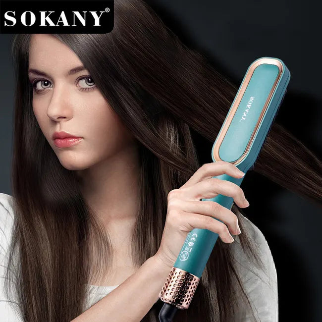 Cepillo Alisador Profesional 2 en 1 Sokany