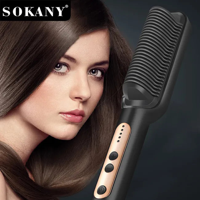Cepillo Alisador Profesional 2 en 1 Sokany